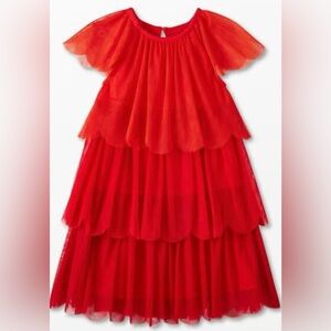 Hanna Andersson Tulle Tiered Dress 6-12mo
